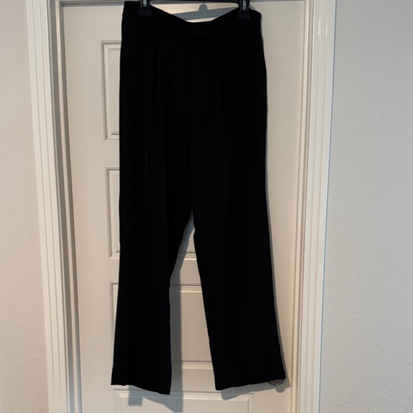 Soho Apparel Classic Black Wide Leg Pants - Picture 1 of 3